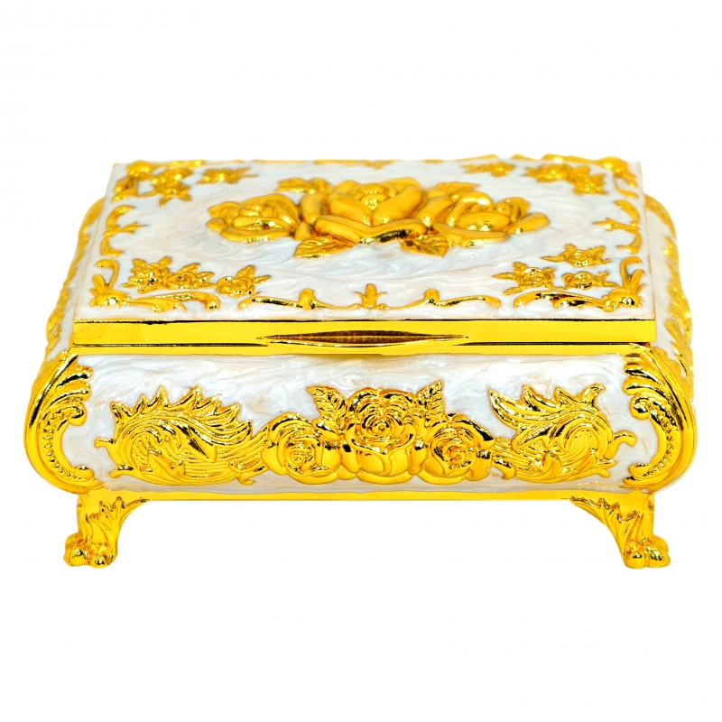 Զարդատուփ AV-7665 Էմալ. Միջին Ոսկյա Ուղղ. 2